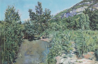 At the Foot of Salève by Ferdinand Hodler